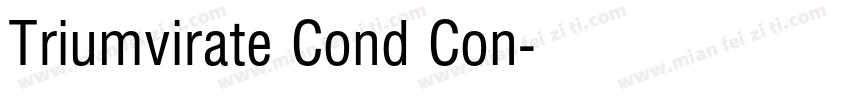 Triumvirate Cond Con字体转换